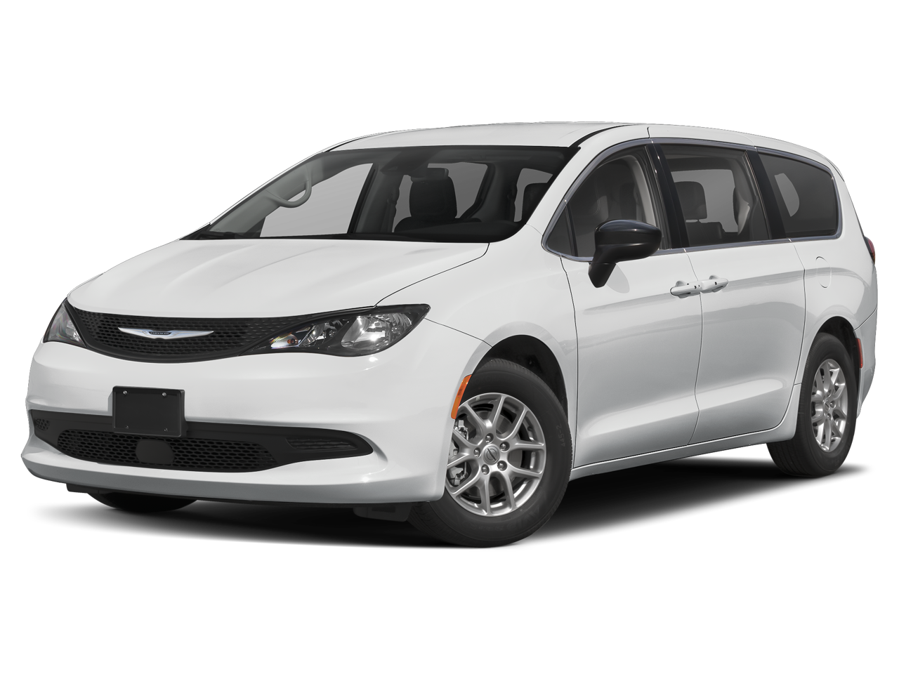 2023 Chrysler Voyager LX in Bright White Clearcoat — front three-quarter view