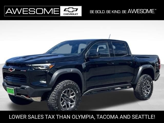 2026 Chevrolet Colorado ZR2 in Black — front three-quarter view