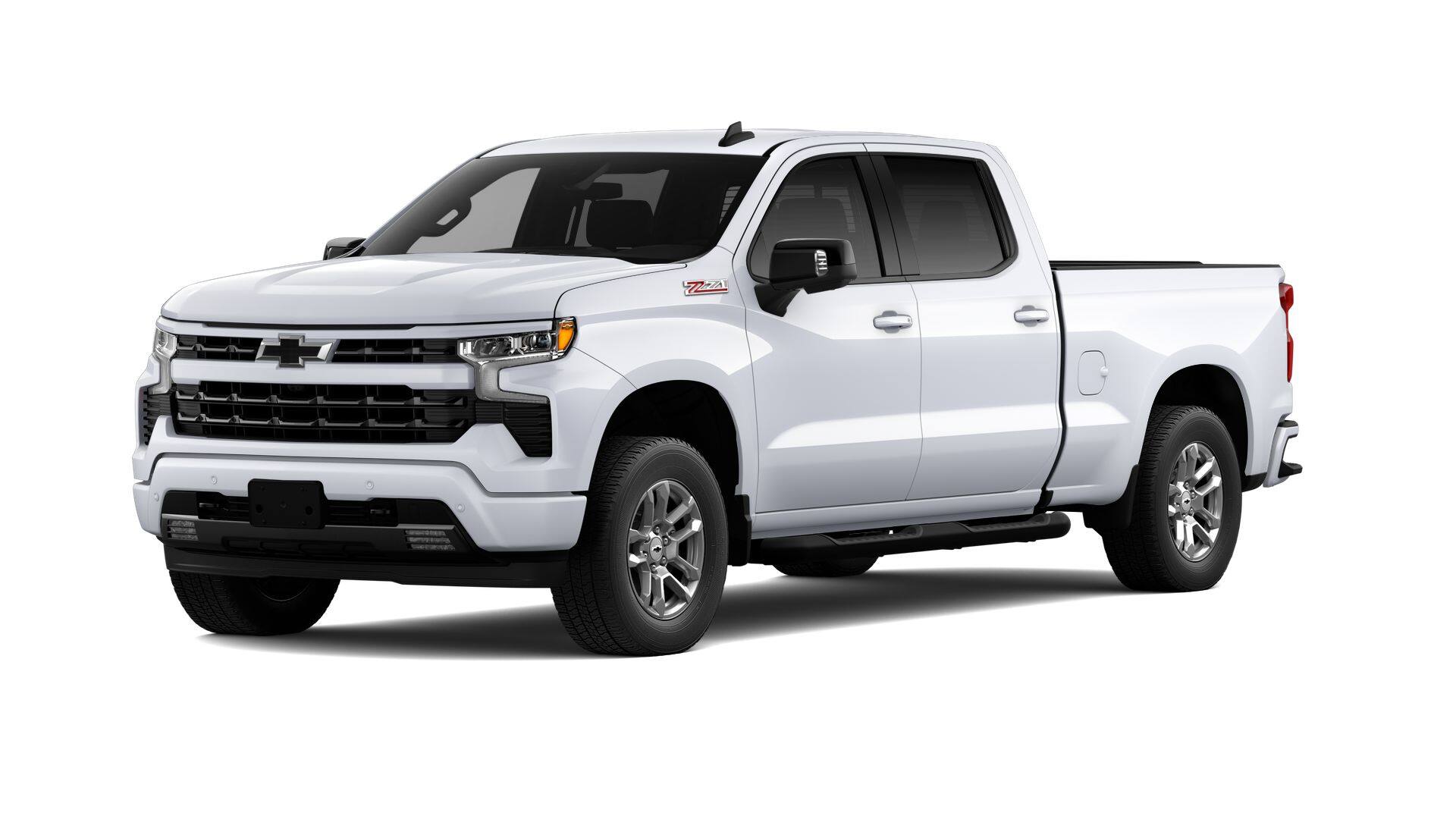 2026 Chevrolet Silverado 1500 RST in Summit White — front three-quarter view