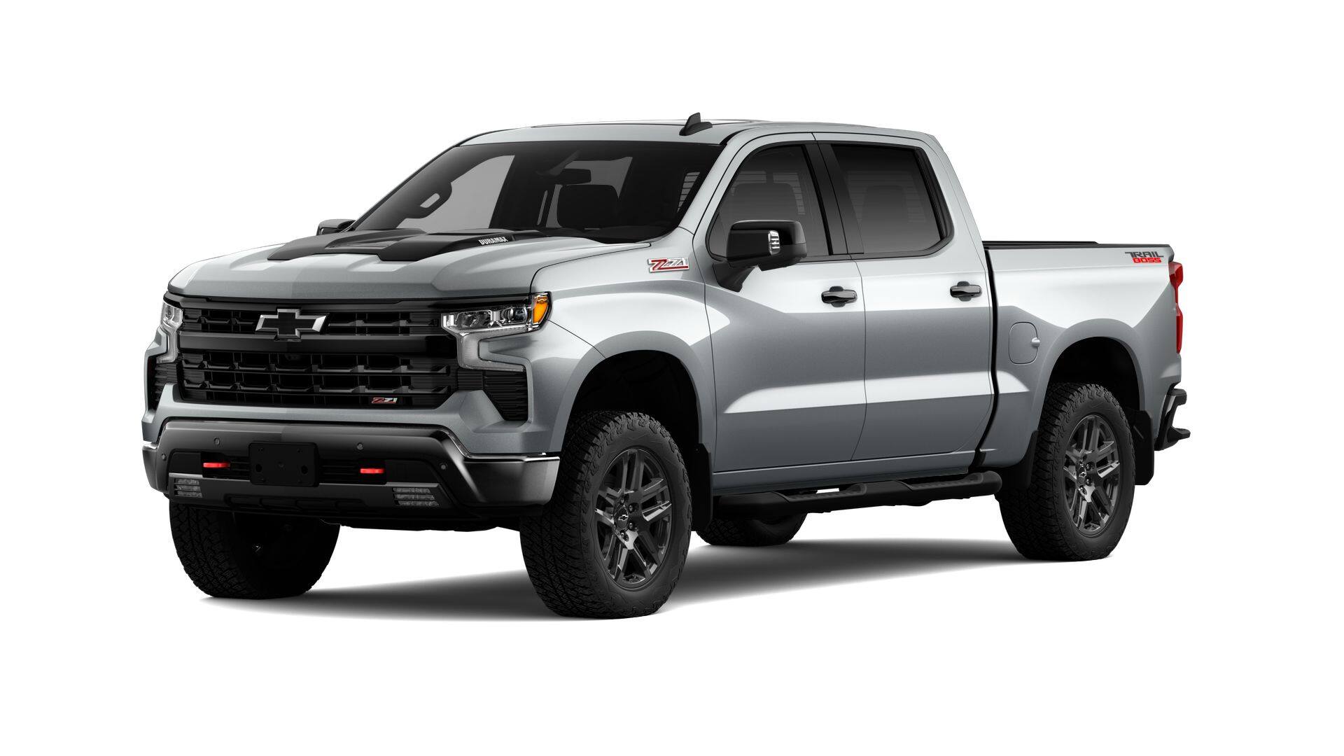 2026 Chevrolet Silverado 1500 LT Trail Boss in Sterling Gray Metallic — front three-quarter view