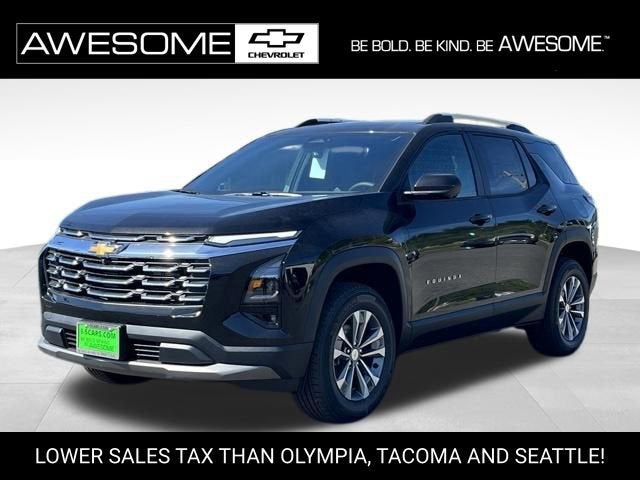 2026 Chevrolet Equinox LT in Mosaic Black Metallic — front three-quarter view