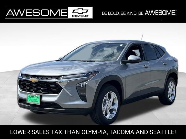 2026 Chevrolet Trax LS in Sterling Gray Metallic — front three-quarter view