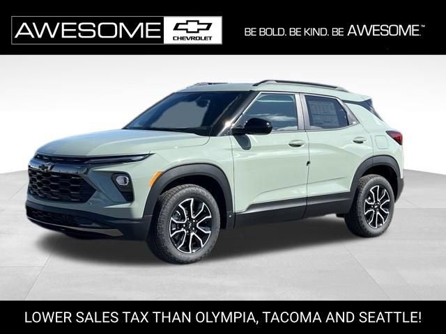 2026 Chevrolet Trailblazer ACTIV in Cacti Green — front three-quarter view