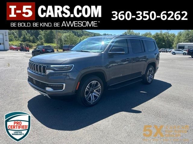 2024 Jeep Wagoneer Series II in Baltic Gray Metallic Clearcoat — front three-quarter view