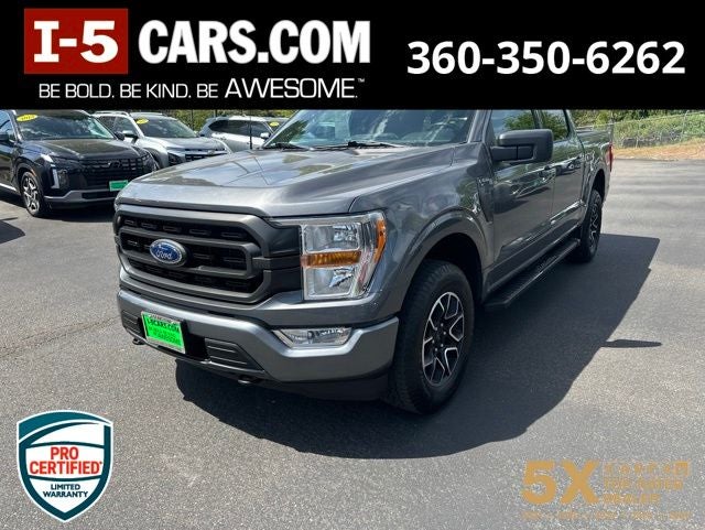 2022 Ford F-150 XLT in Carbonized Gray Metallic — front three-quarter view