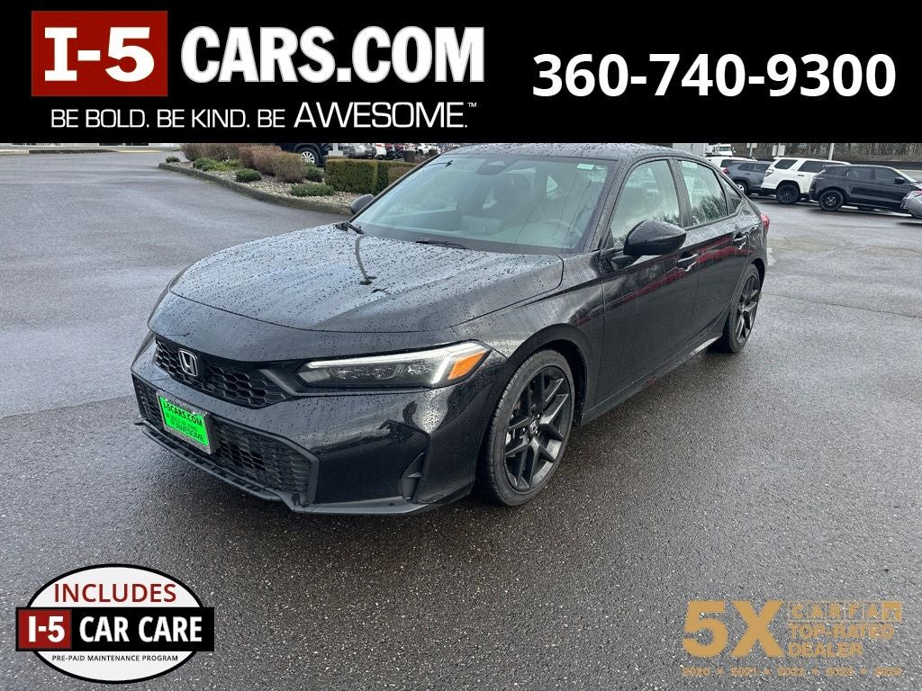 2025 Honda Civic Sport in Not Available — front three-quarter view