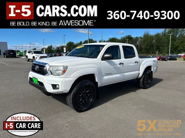 2014 Toyota Tacoma Base V6 in Ice Cap — front three-quarter view