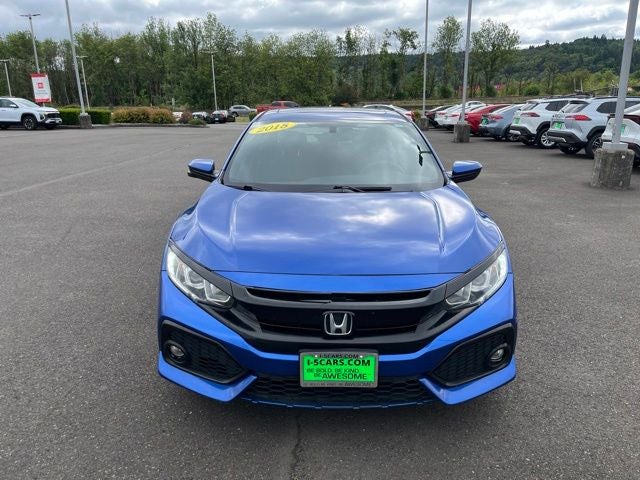 2018 Honda Civic — rear three-quarter view