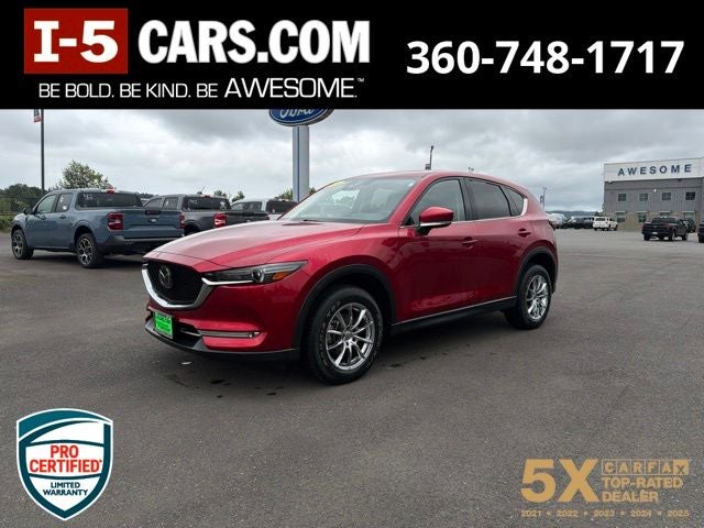 2020 Mazda Mazda CX-5 Grand Touring in Soul Red Crystal Metallic — front three-quarter view