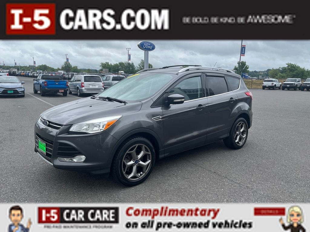 2016 Ford Escape Titanium in Magnetic — front three-quarter view